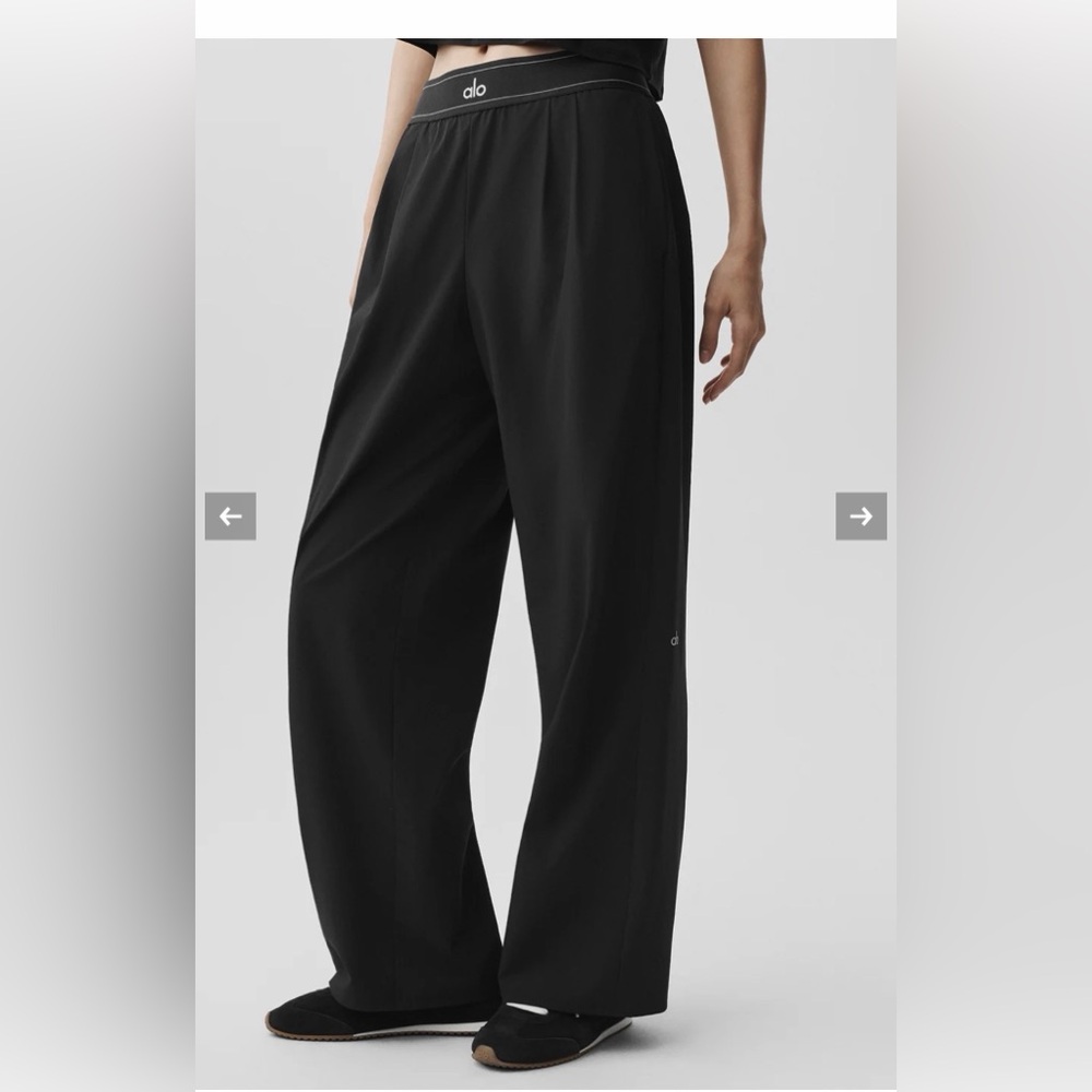 ALO Yoga Black Suit Up Trouser (Regular)
